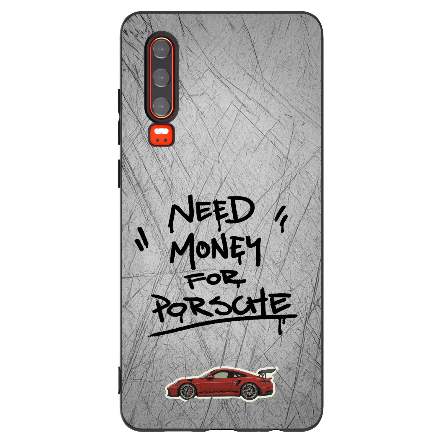 Picasee husă neagră din silicon pentru Huawei P30 - Grey Drift