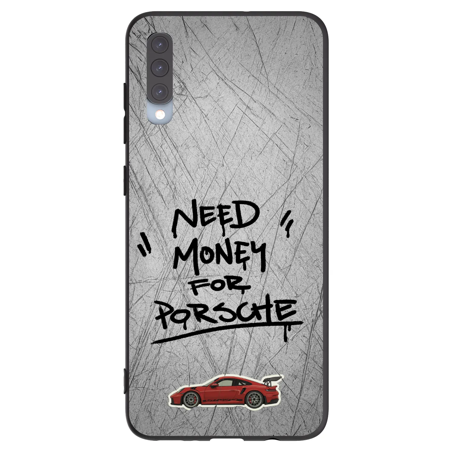 Picasee husă neagră din silicon pentru Samsung Galaxy A70 A705F - Grey Drift