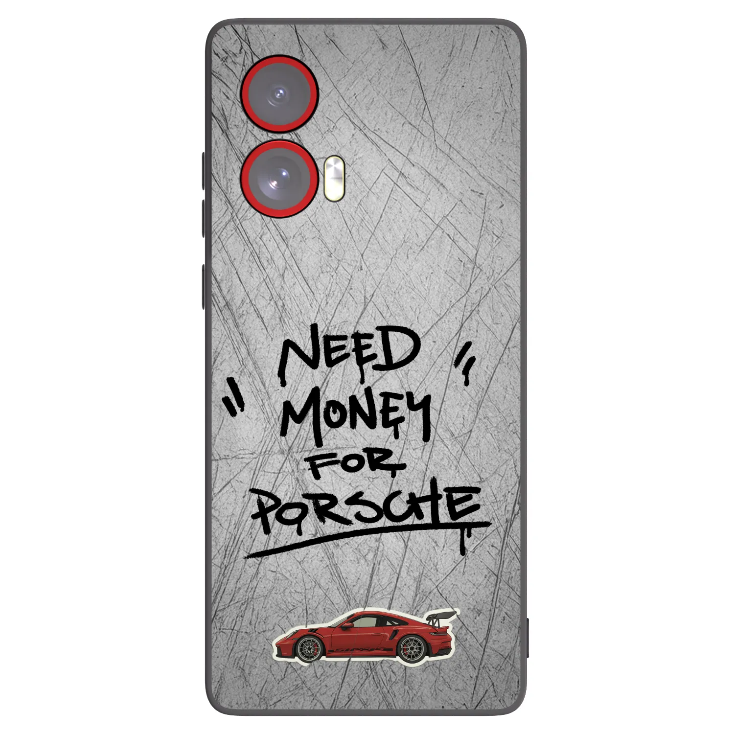Picasee husă neagră din silicon pentru Motorola Edge 50 Fusion - Grey Drift