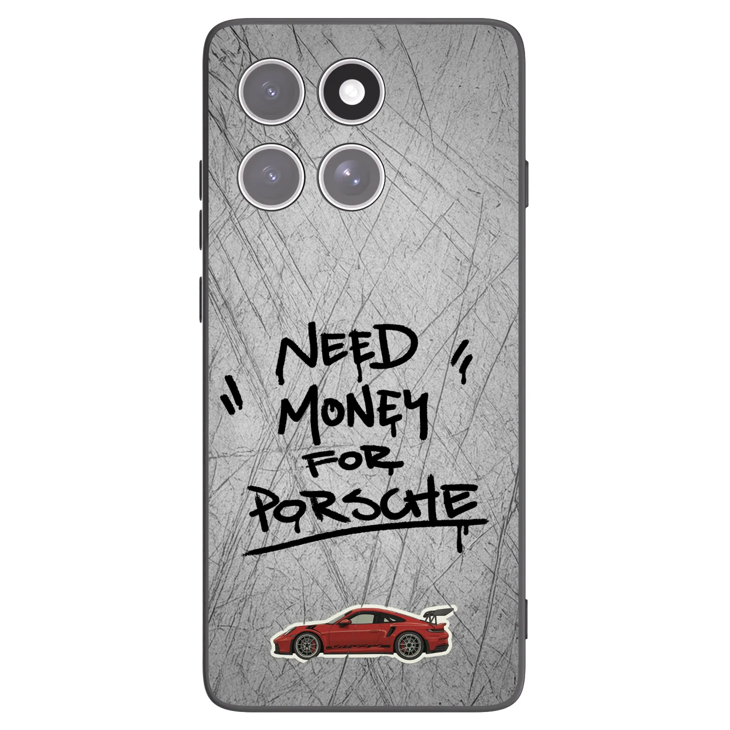 Picasee husă neagră din silicon pentru Motorola Edge 60 Fusion - Grey Drift