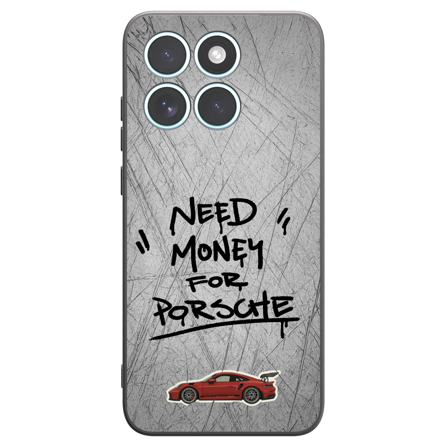 Picasee husă neagră din silicon pentru Motorola Edge 70 Fusion - Grey Drift