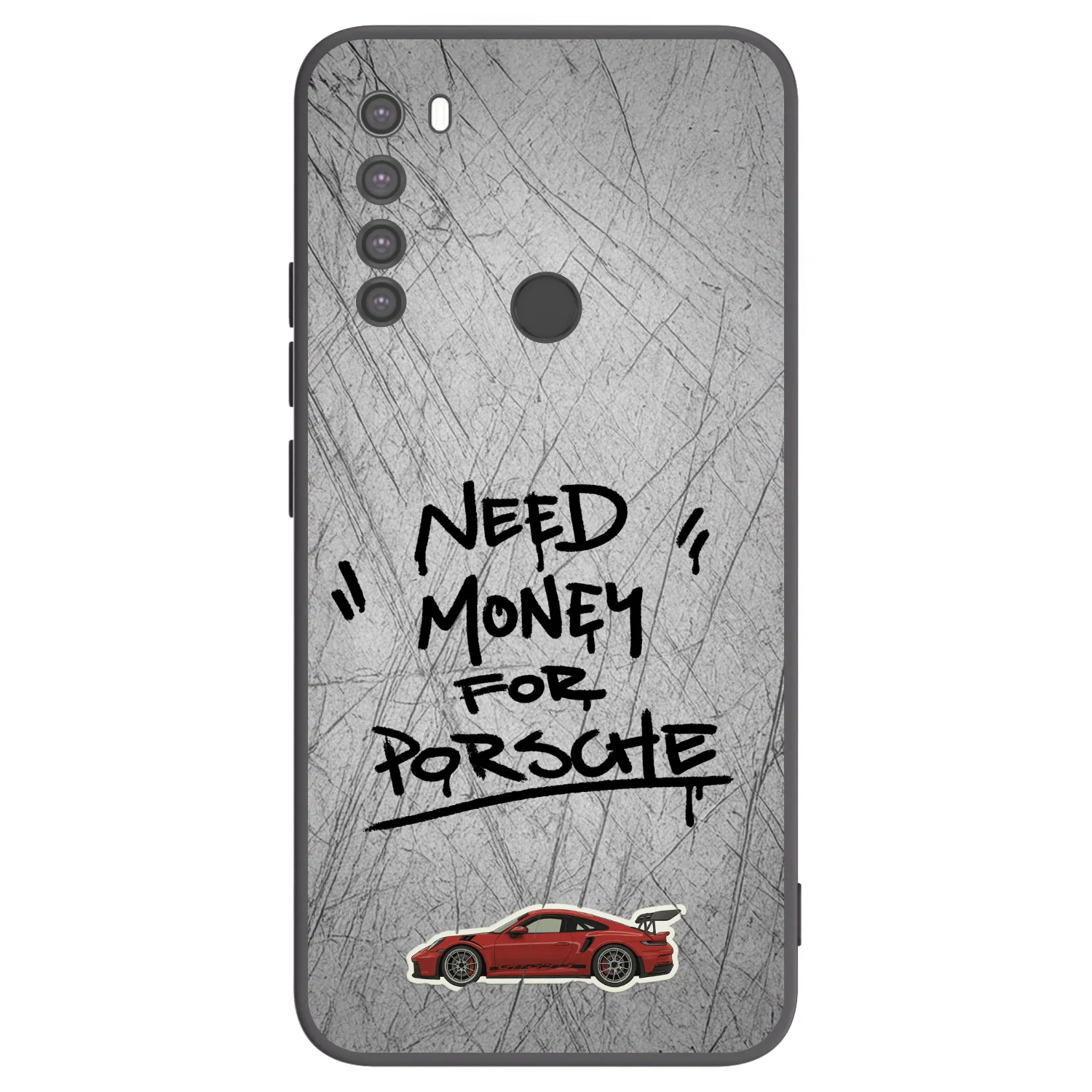 Picasee husă neagră din silicon pentru Xiaomi Redmi Note 8 - Grey Drift