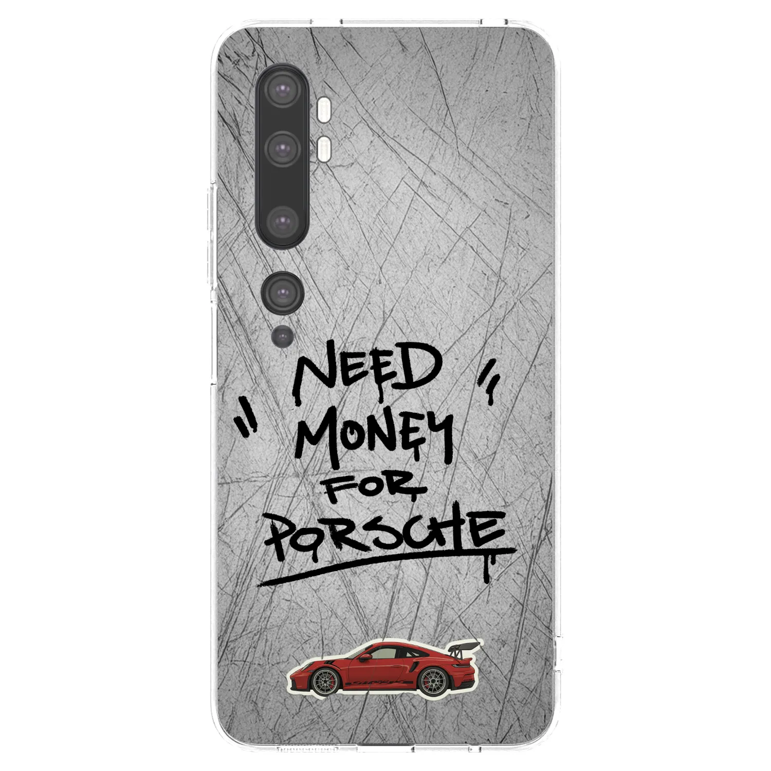 Picasee husă transparentă din silicon pentru Xiaomi Mi Note 10 (Pro) - Grey Drift