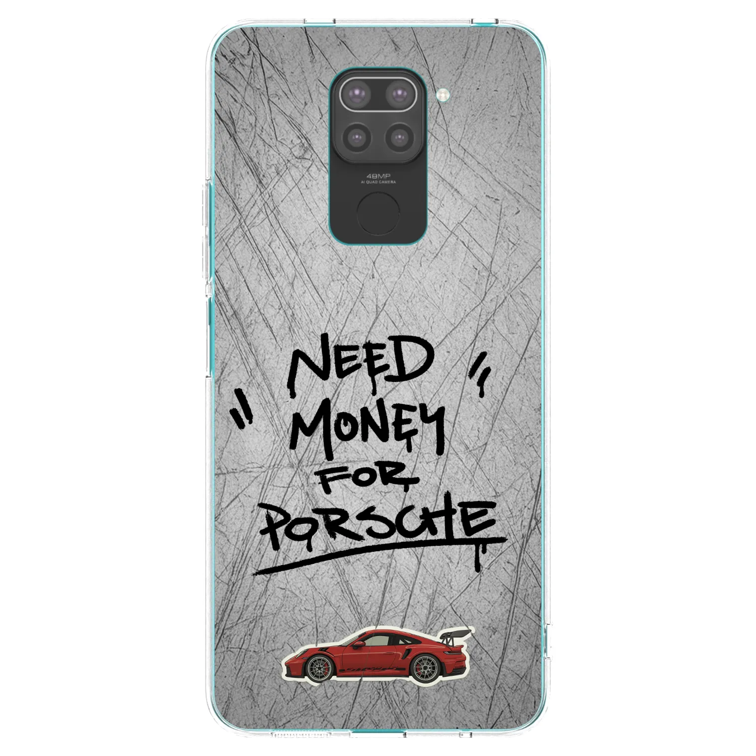 Picasee husă neagră din silicon pentru Xiaomi Redmi Note 9 - Grey Drift