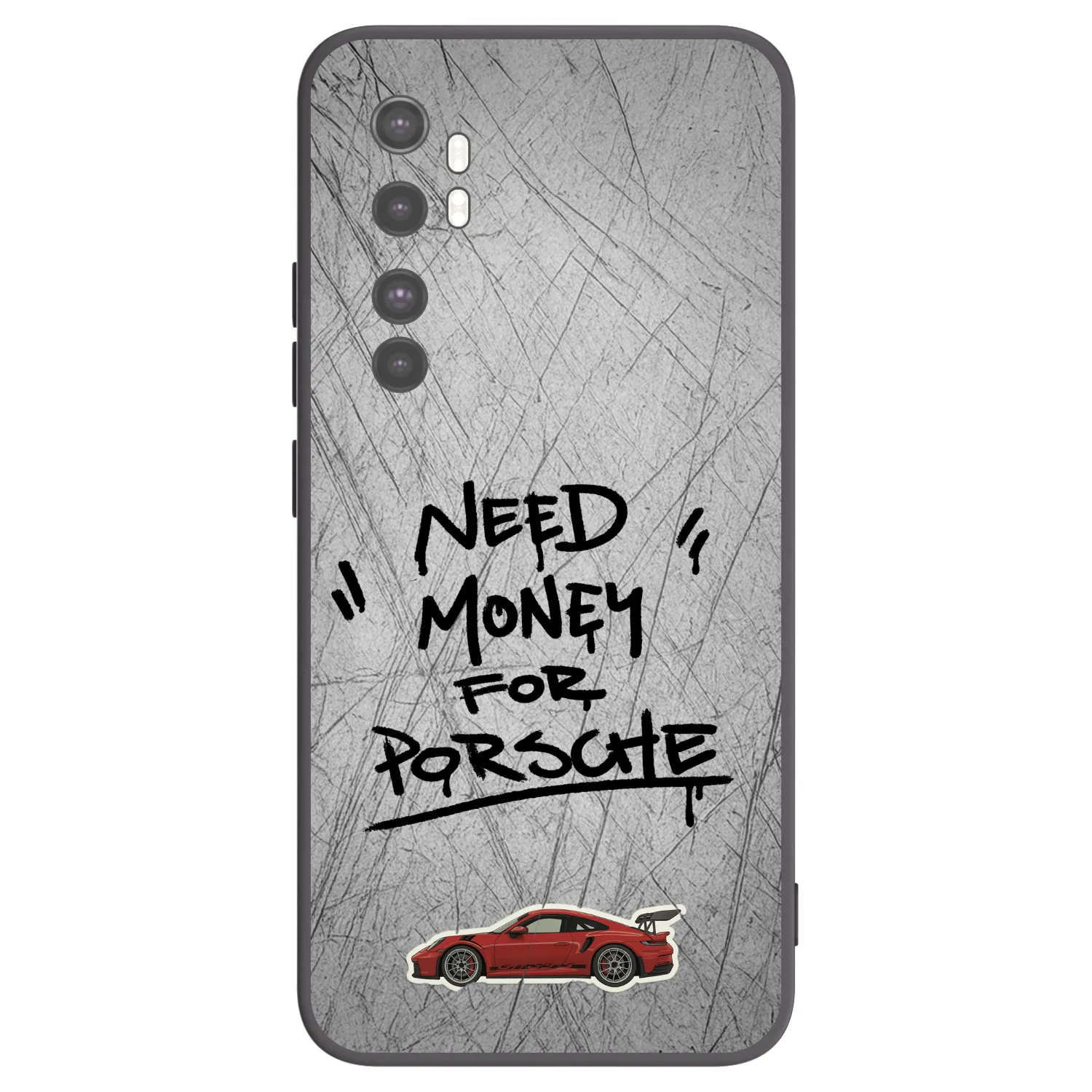 Picasee husă neagră din silicon pentru Xiaomi Mi Note 10 Lite - Grey Drift