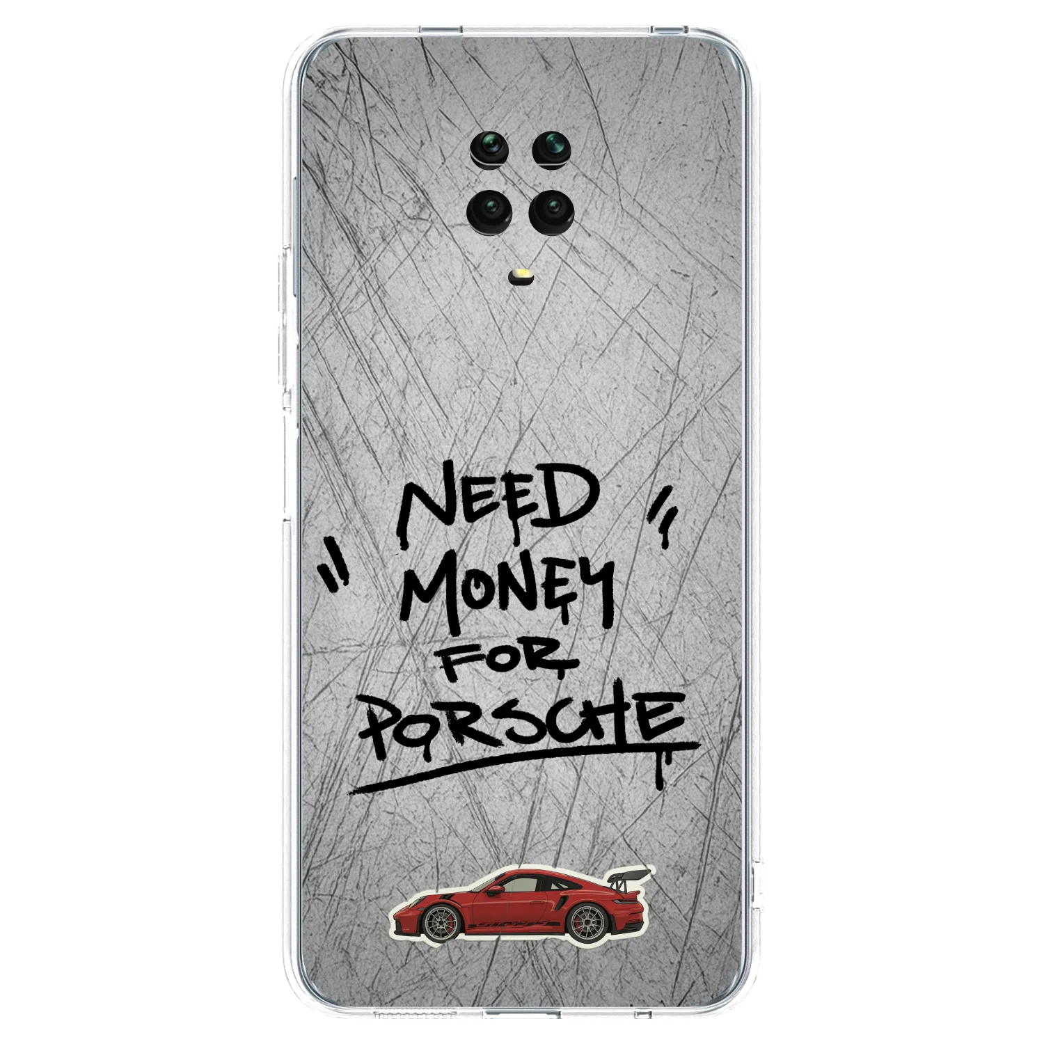 Picasee husă transparentă din silicon pentru Xiaomi Redmi Note 9S - Grey Drift