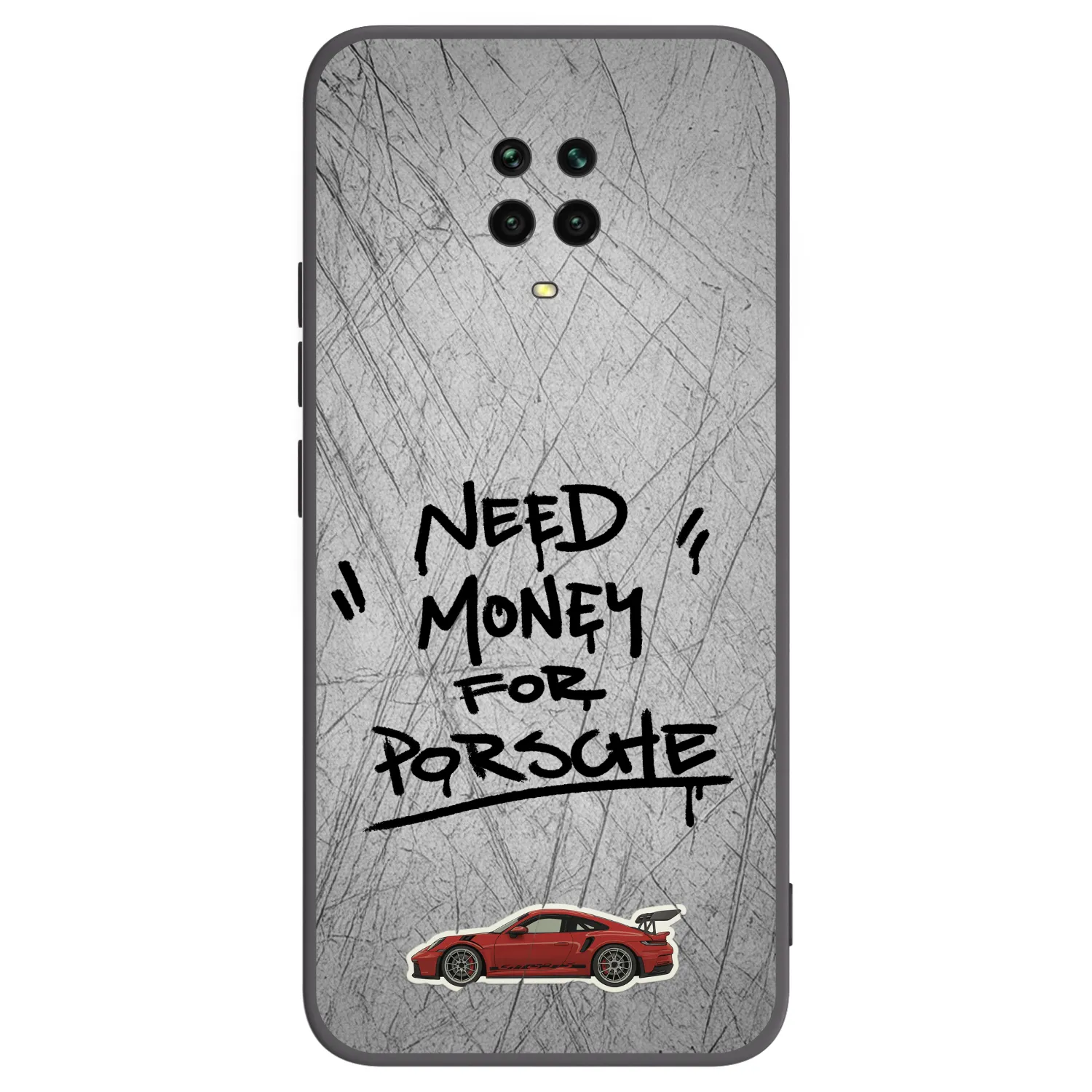 Picasee husă neagră din silicon pentru Xiaomi Redmi Note 9S - Grey Drift