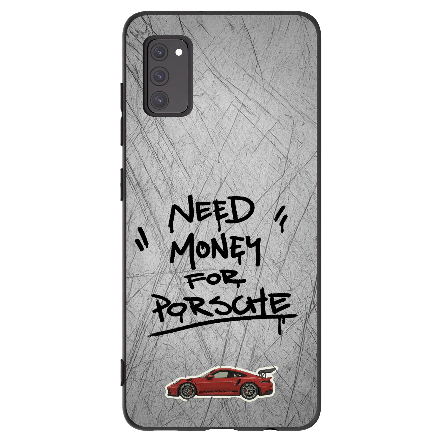 Picasee husă neagră din silicon pentru Samsung Galaxy A41 A415F - Grey Drift