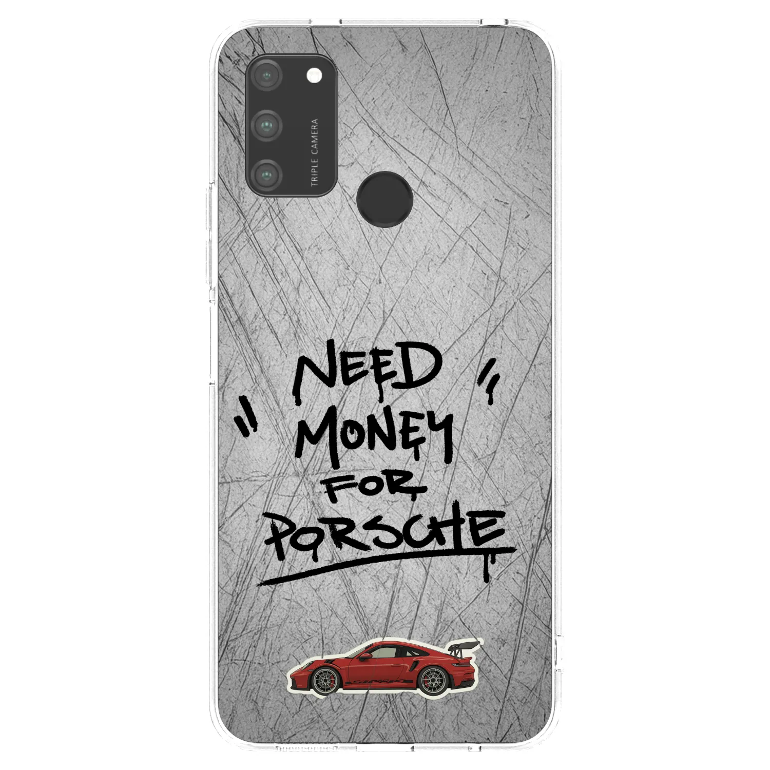 Picasee husă transparentă din silicon pentru Honor 9A - Grey Drift