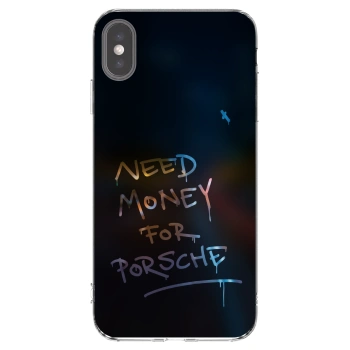 Picasee husă transparentă din silicon pentru Apple iPhone XS Max - Neon Nights