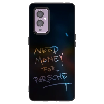 Picasee husă neagră din silicon pentru OnePlus 9 - Neon Nights
