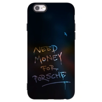 Picasee husă neagră din silicon pentru Apple iPhone 6/6S - Neon Nights