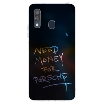 Picasee husă transparentă din silicon pentru Samsung Galaxy A40 A405F - Neon Nights
