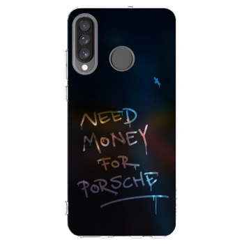Picasee husă transparentă din silicon pentru Huawei P30 Lite - Neon Nights