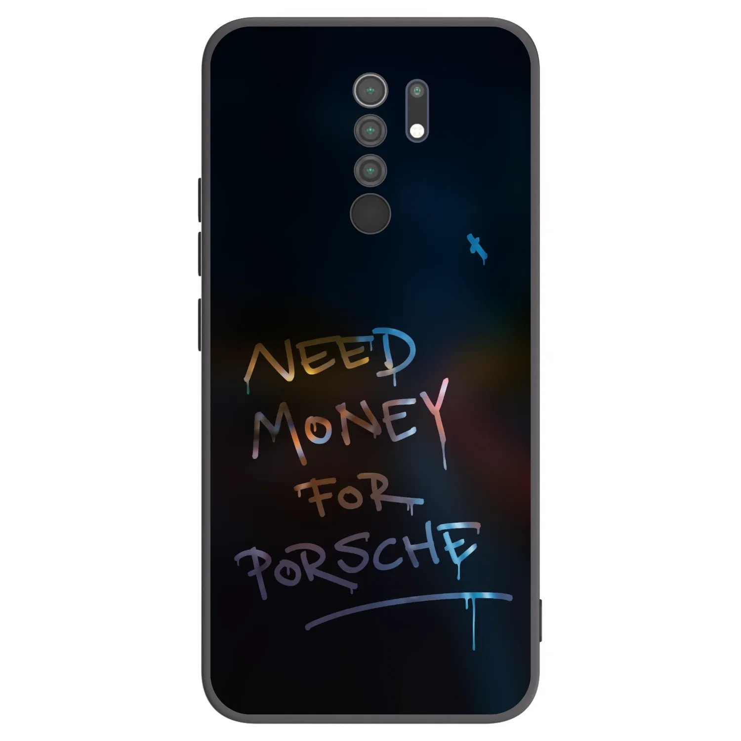 Picasee husă neagră din silicon pentru Xiaomi Redmi 9 - Neon Nights