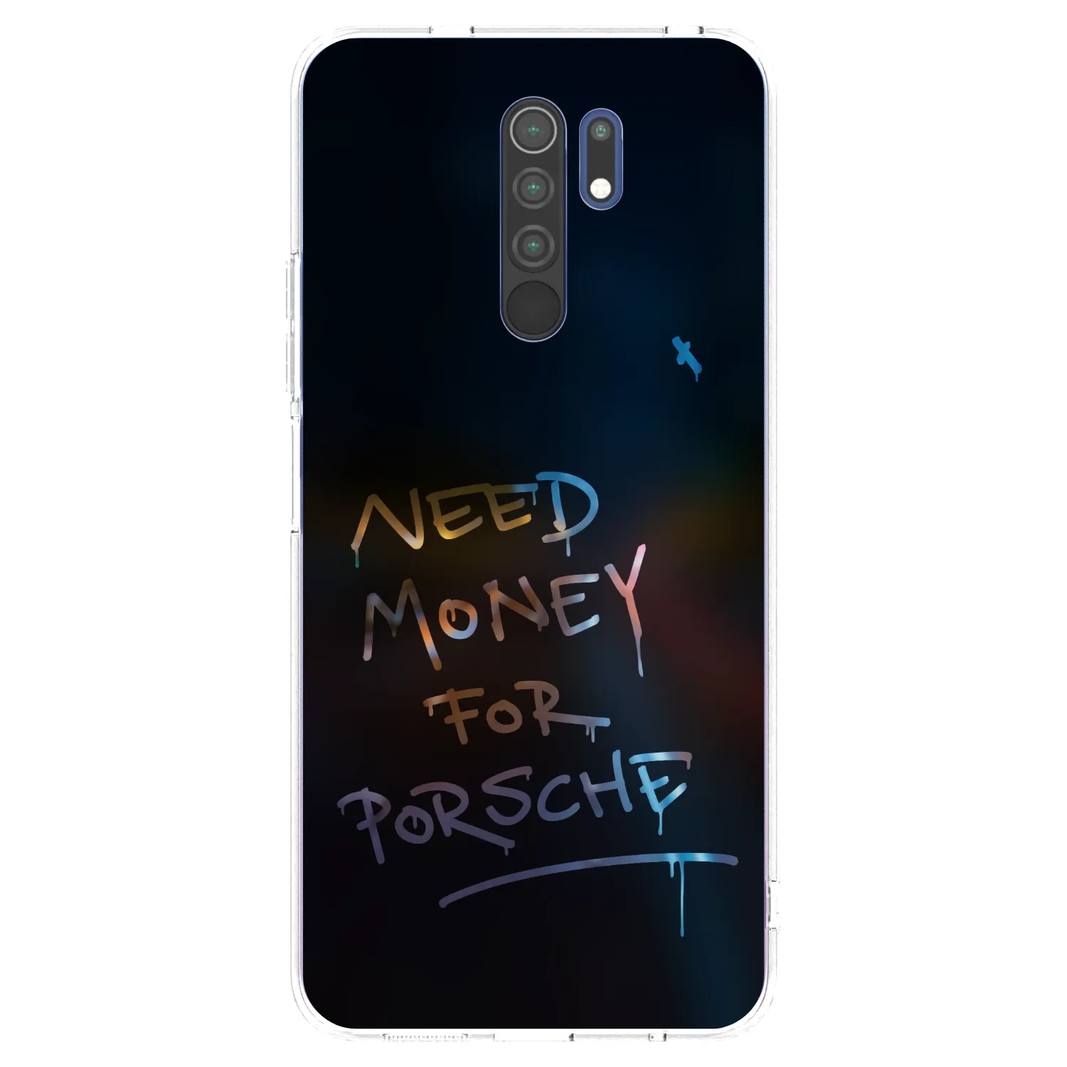 Picasee husă transparentă din silicon pentru Xiaomi Redmi 9 - Neon Nights