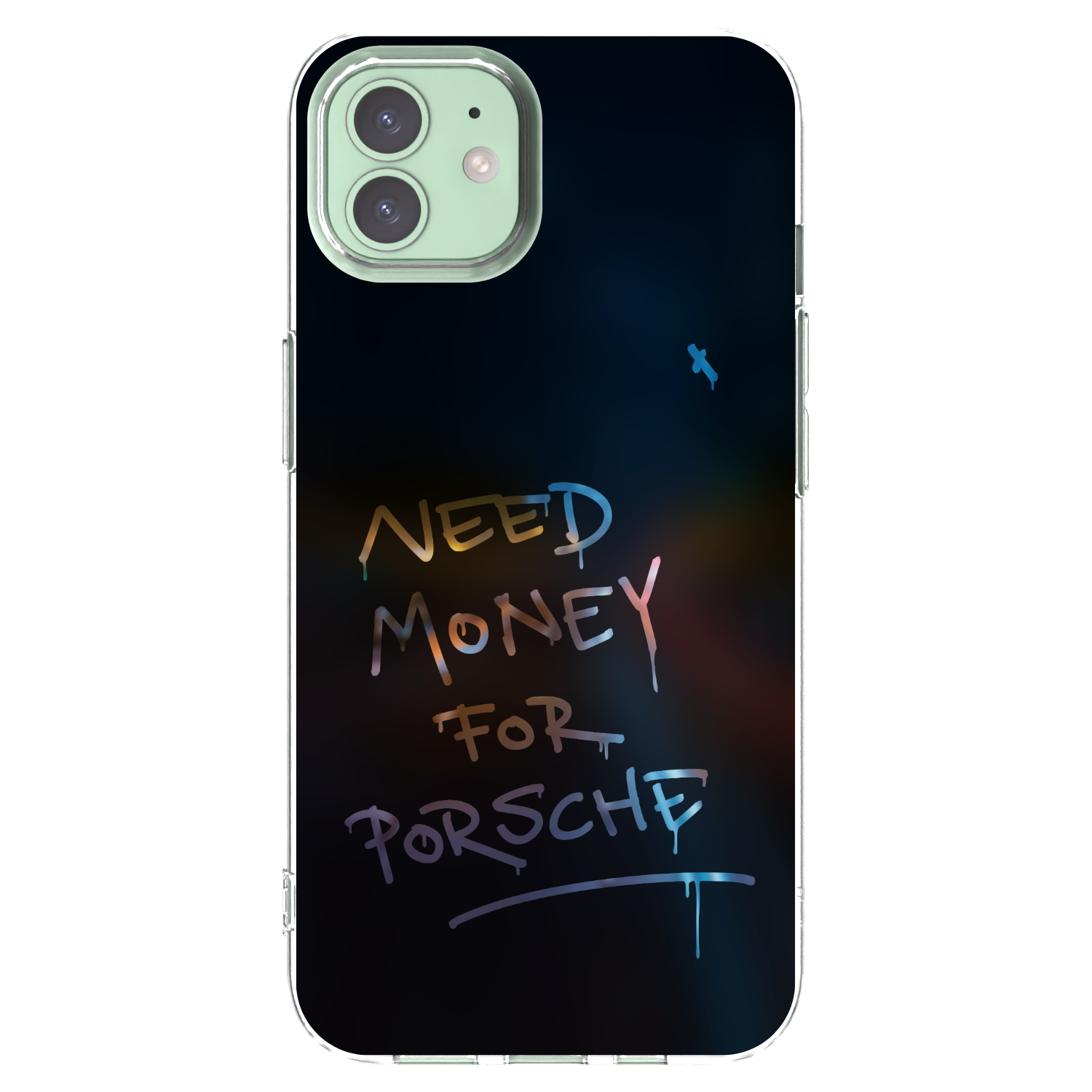 Picasee husă transparentă din silicon pentru Apple iPhone 12 Pro - Neon Nights