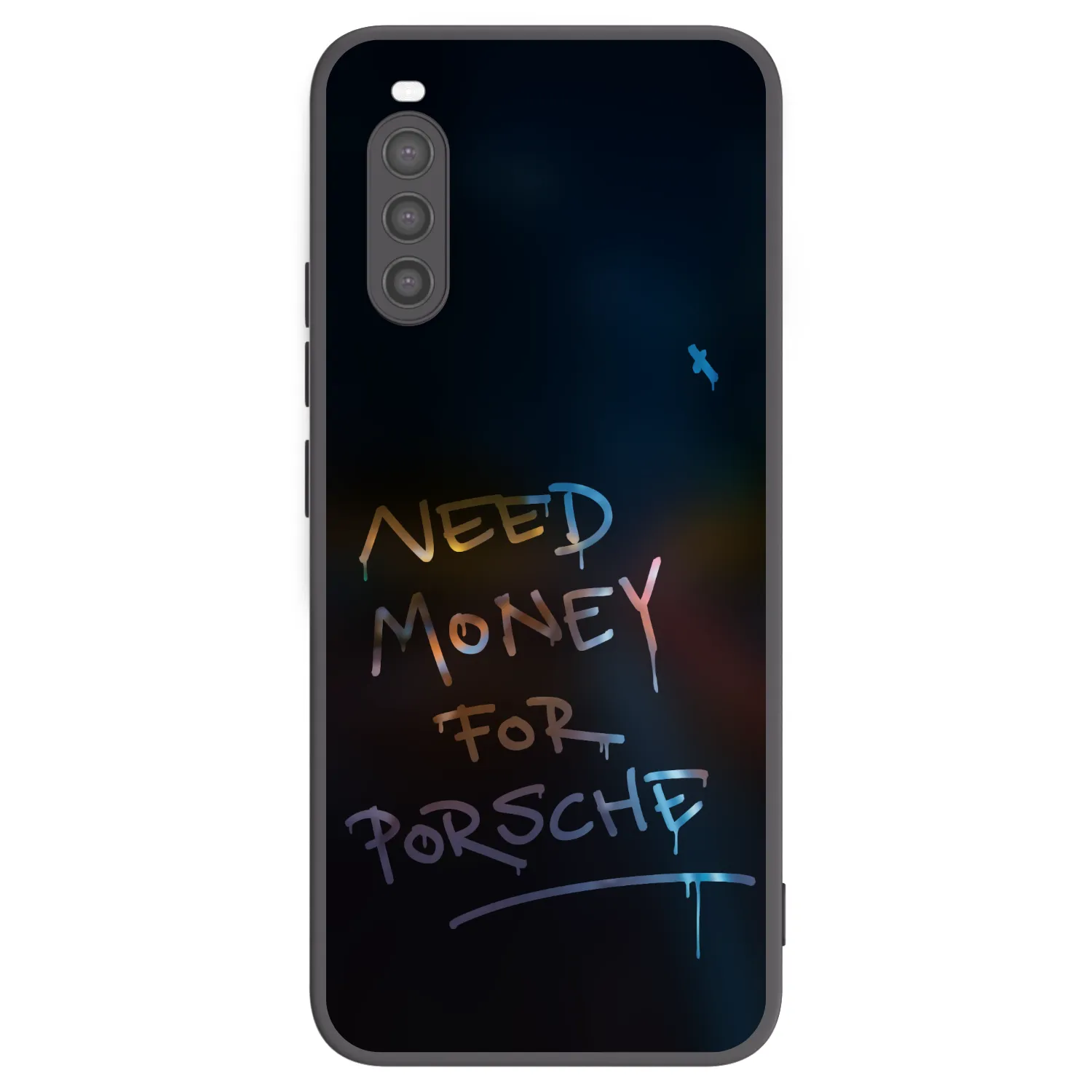 Picasee husă neagră din silicon pentru Sony Xperia 10 II - Neon Nights