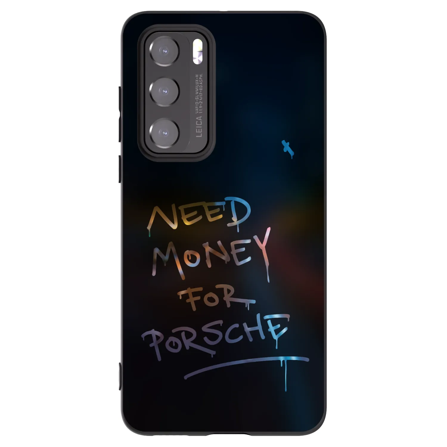 Picasee husă neagră din silicon pentru Huawei P40 - Neon Nights