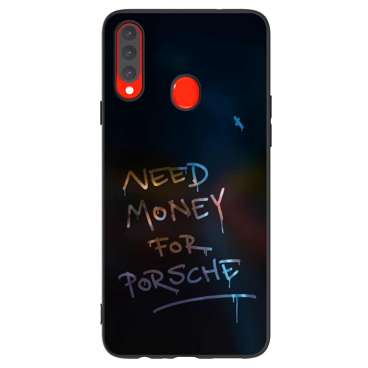 Picasee husă neagră din silicon pentru Samsung Galaxy A20s - Neon Nights