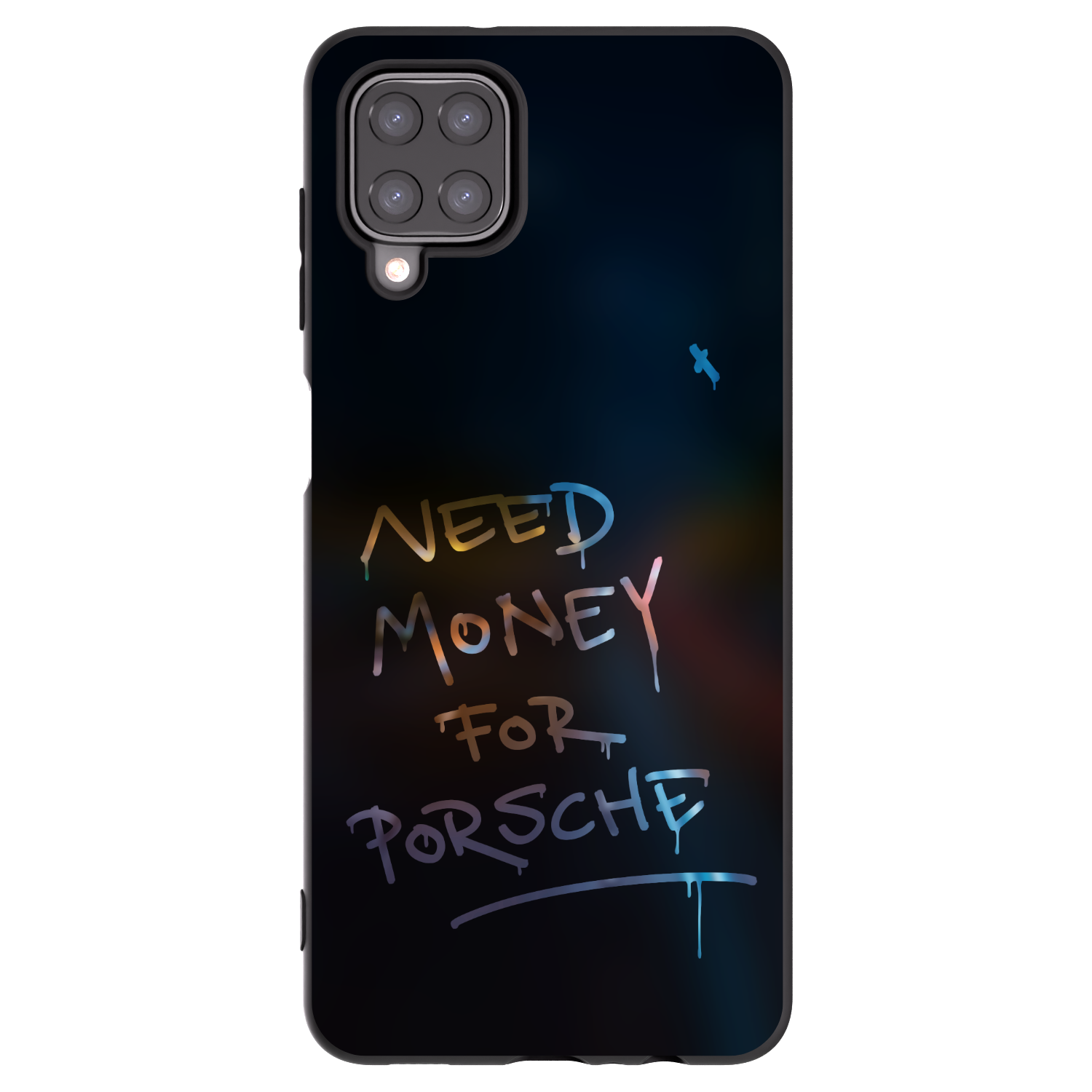 Picasee husă neagră din silicon pentru Samsung Galaxy A12 A125F - Neon Nights
