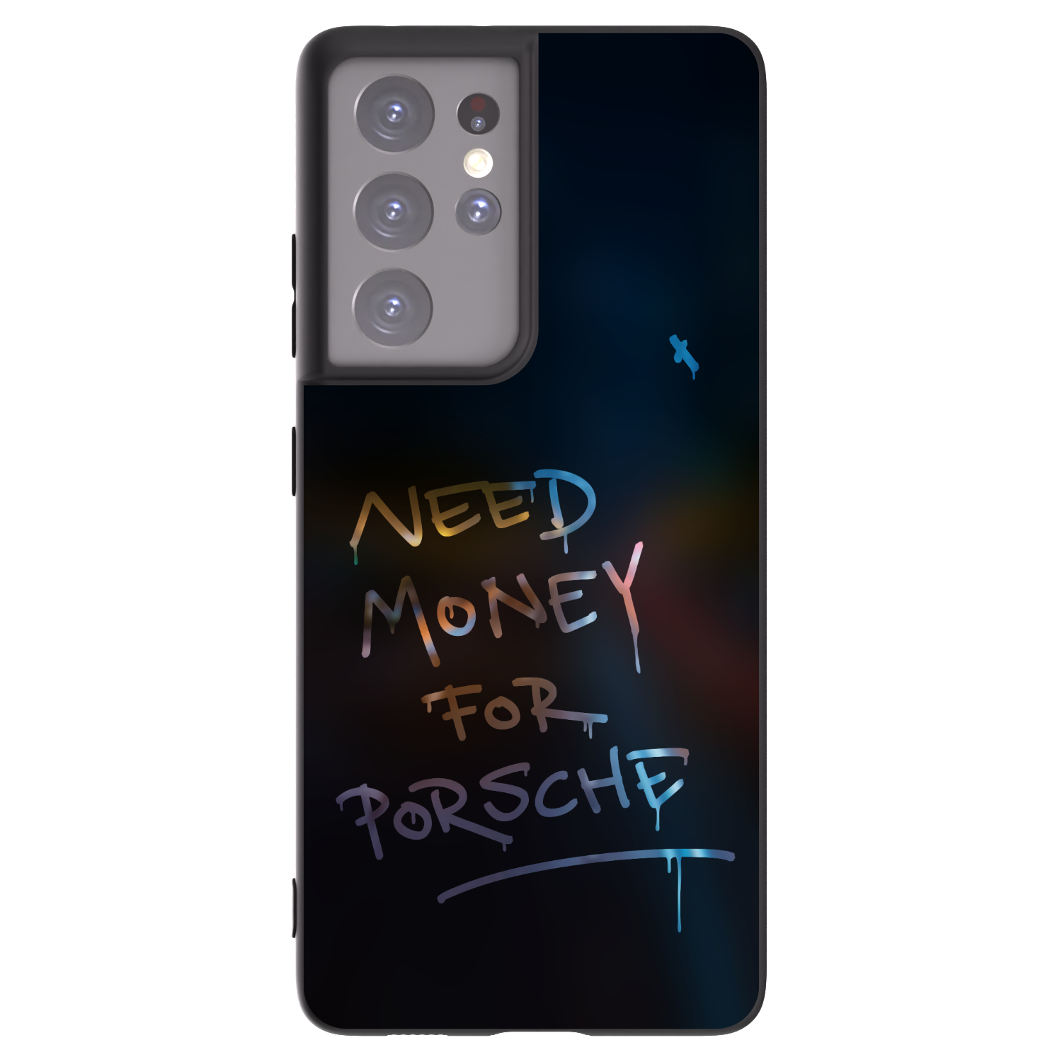 Picasee husă neagră din silicon pentru Samsung Galaxy S21 Ultra 5G G998B - Neon Nights