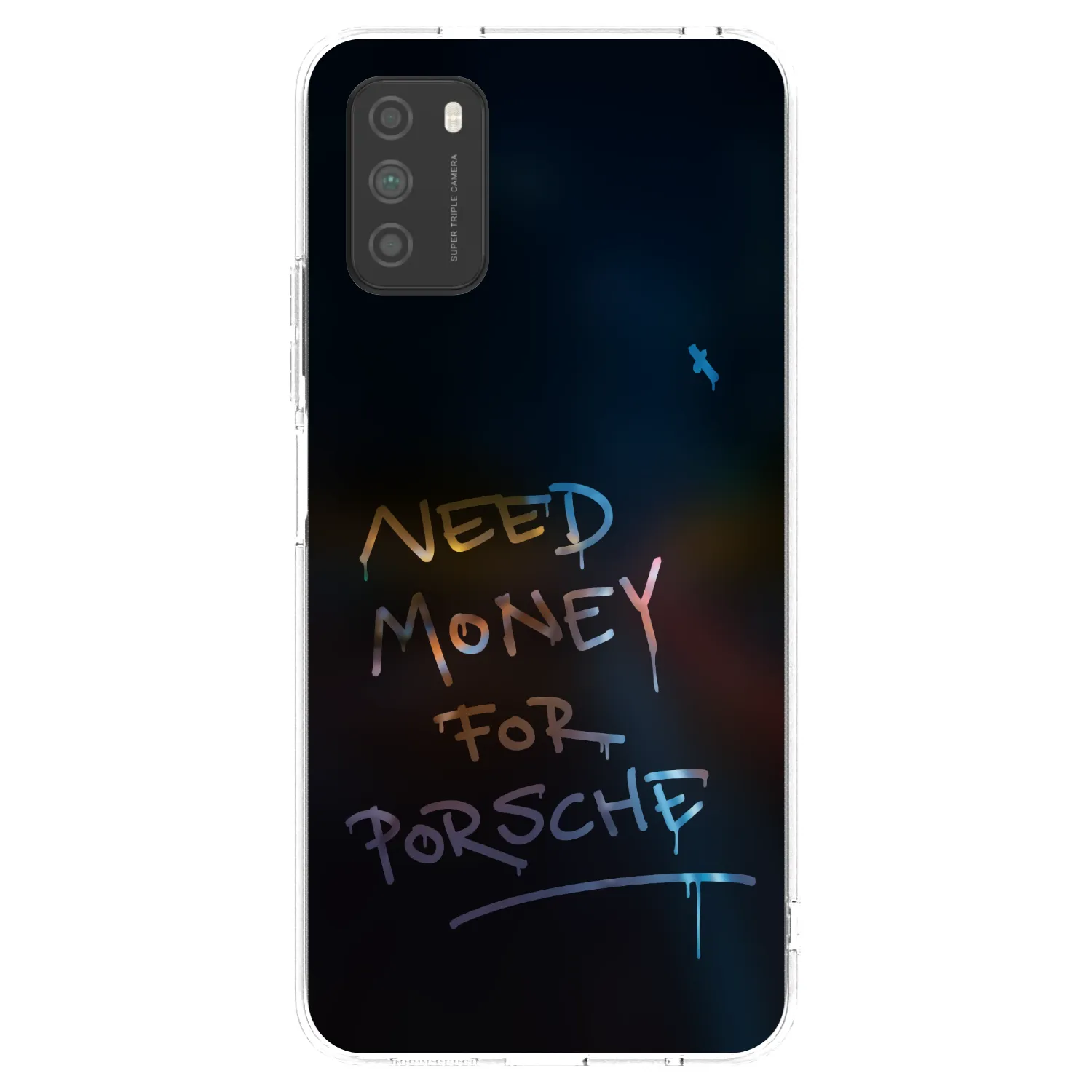 Picasee husă transparentă din silicon pentru Xiaomi Poco M3 - Neon Nights
