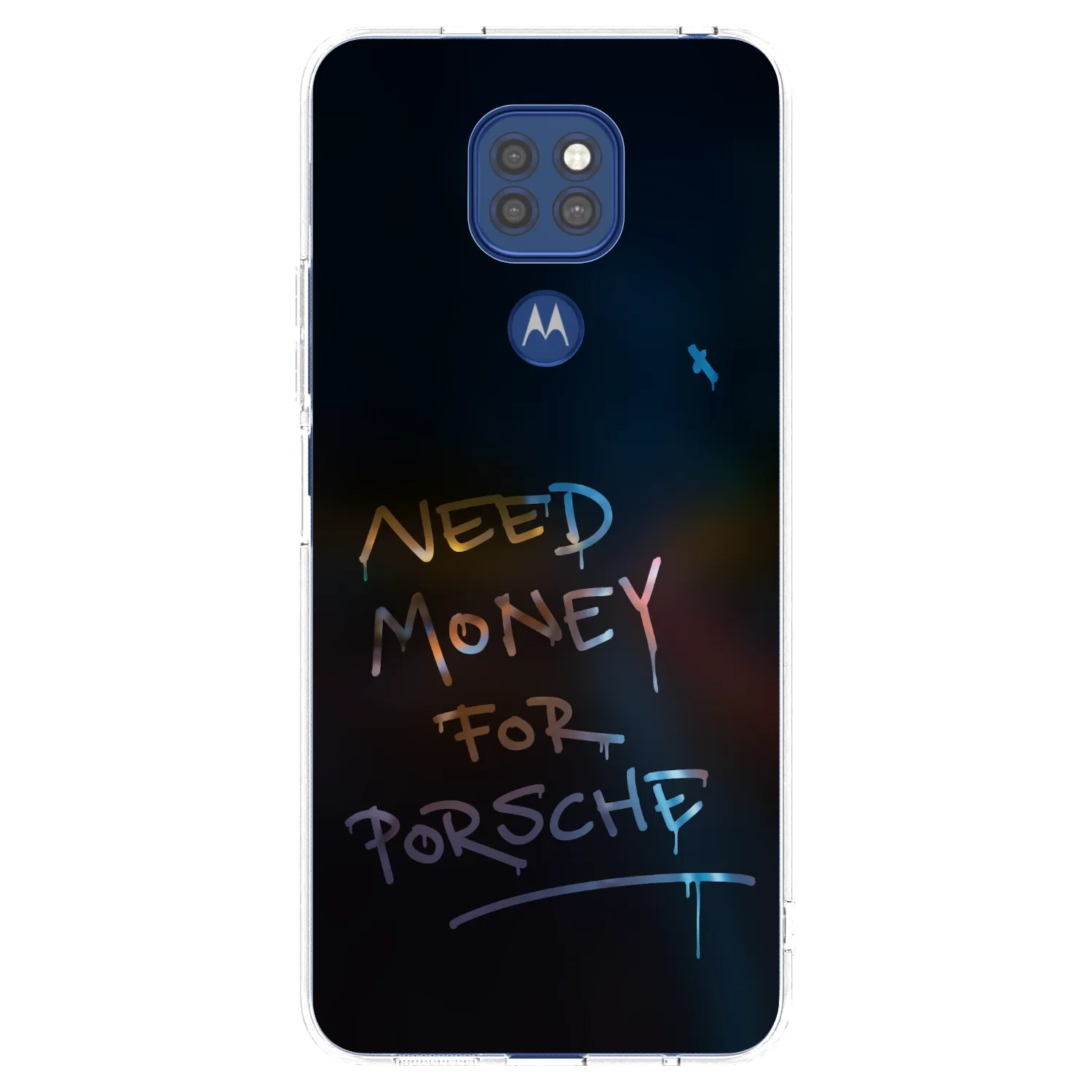 Picasee husă transparentă din silicon pentru Motorola Moto G9 Play - Neon Nights