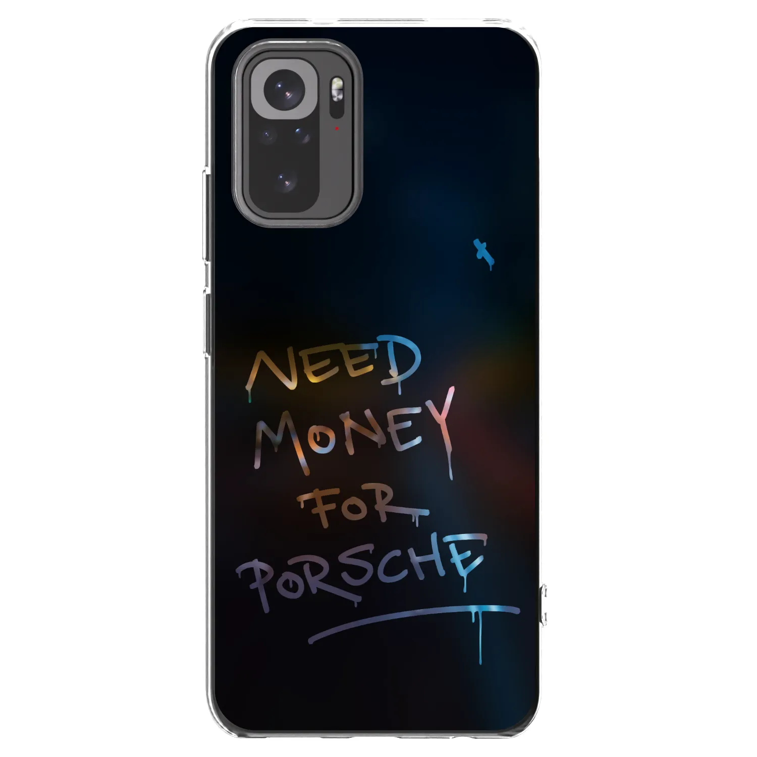 Picasee husă transparentă din silicon pentru Xiaomi Redmi Note 10 - Neon Nights