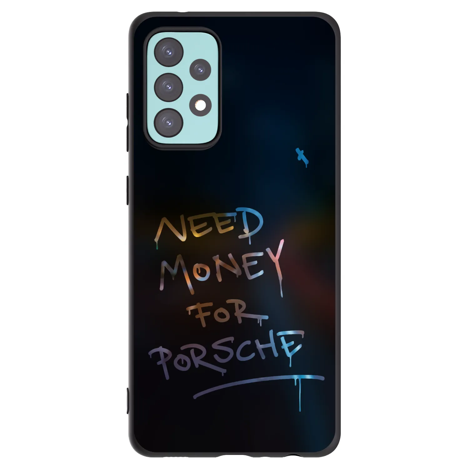 Picasee husă neagră din silicon pentru Samsung Galaxy A72 A725F - Neon Nights