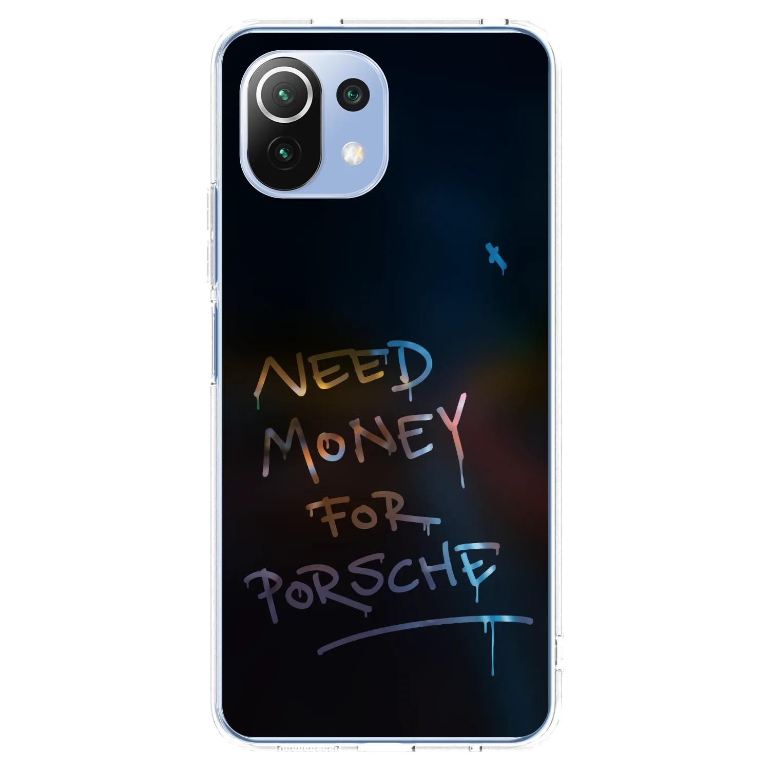 Picasee husă transparentă din silicon pentru Xiaomi Mi 11 Lite - Neon Nights