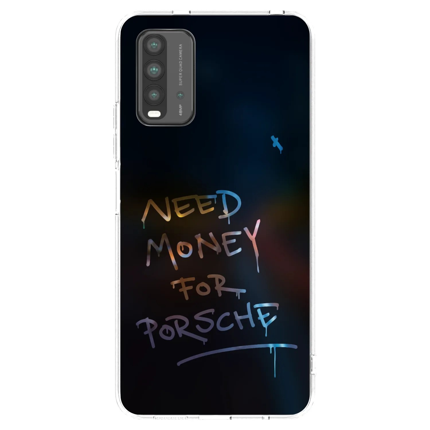 Picasee husă neagră din silicon pentru Xiaomi Redmi 9T - Neon Nights