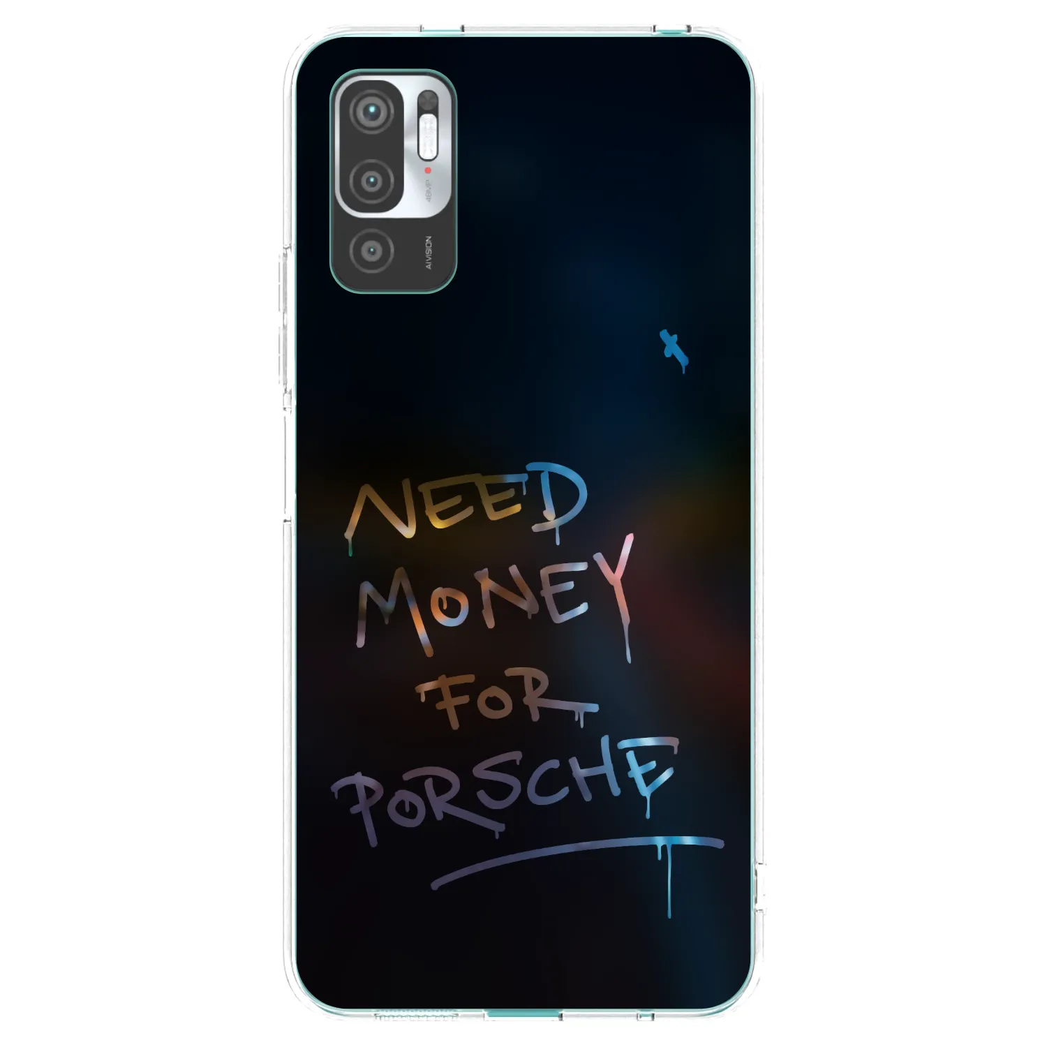 Picasee husă transparentă din silicon pentru Xiaomi Redmi Note 10 5G - Neon Nights
