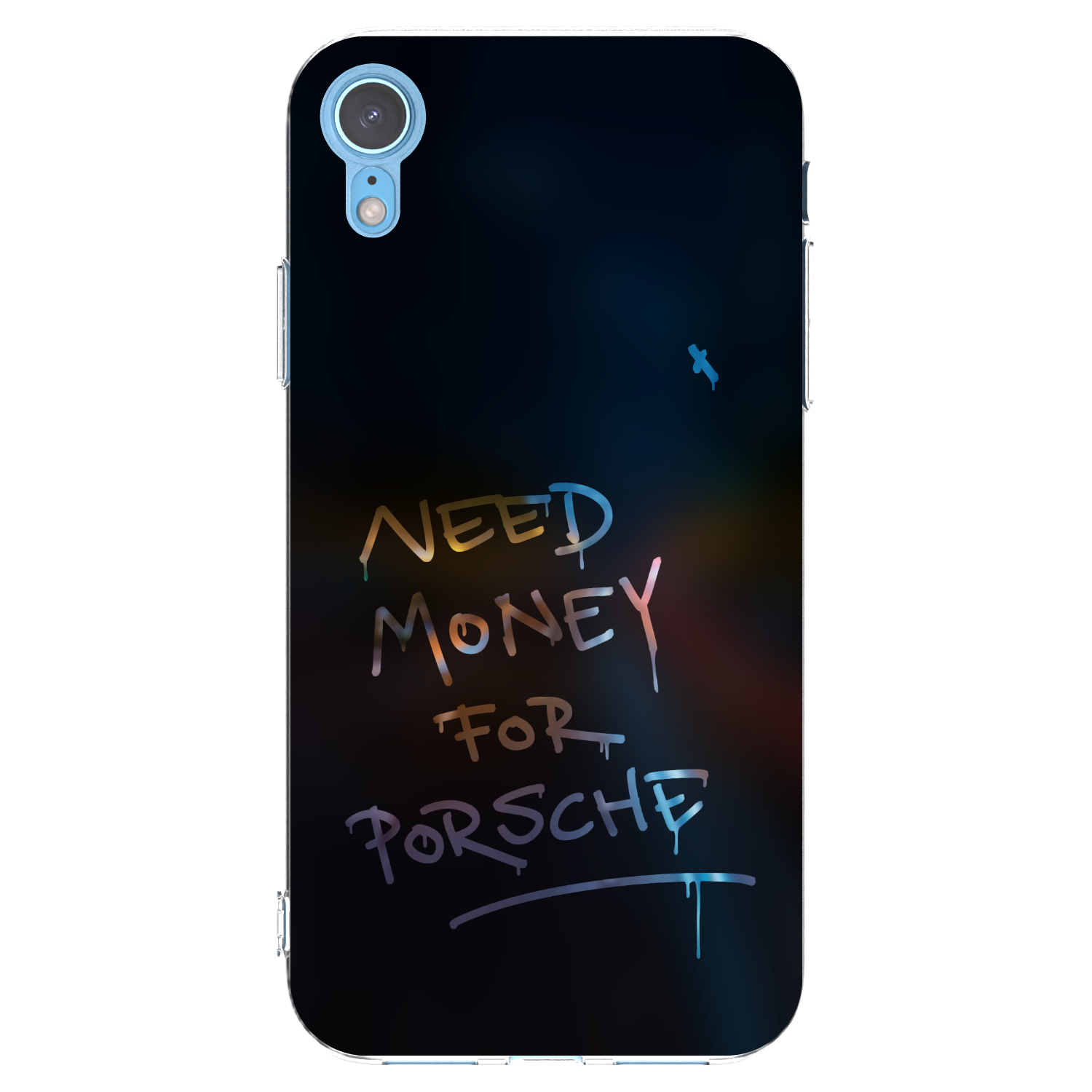Picasee husă transparentă din silicon pentru Apple iPhone XR - Neon Nights