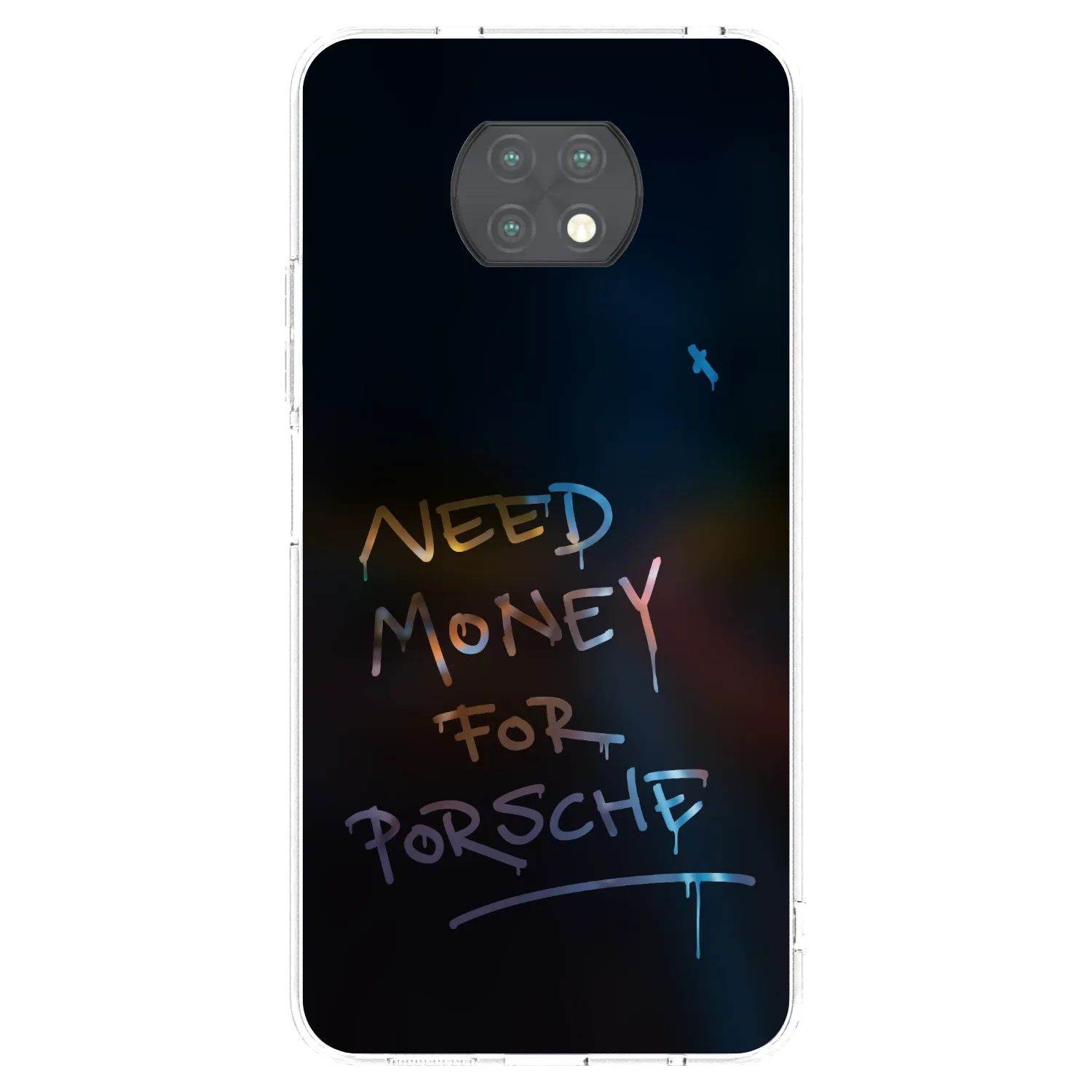 Picasee husă transparentă din silicon pentru Xiaomi Redmi Note 9T - Neon Nights