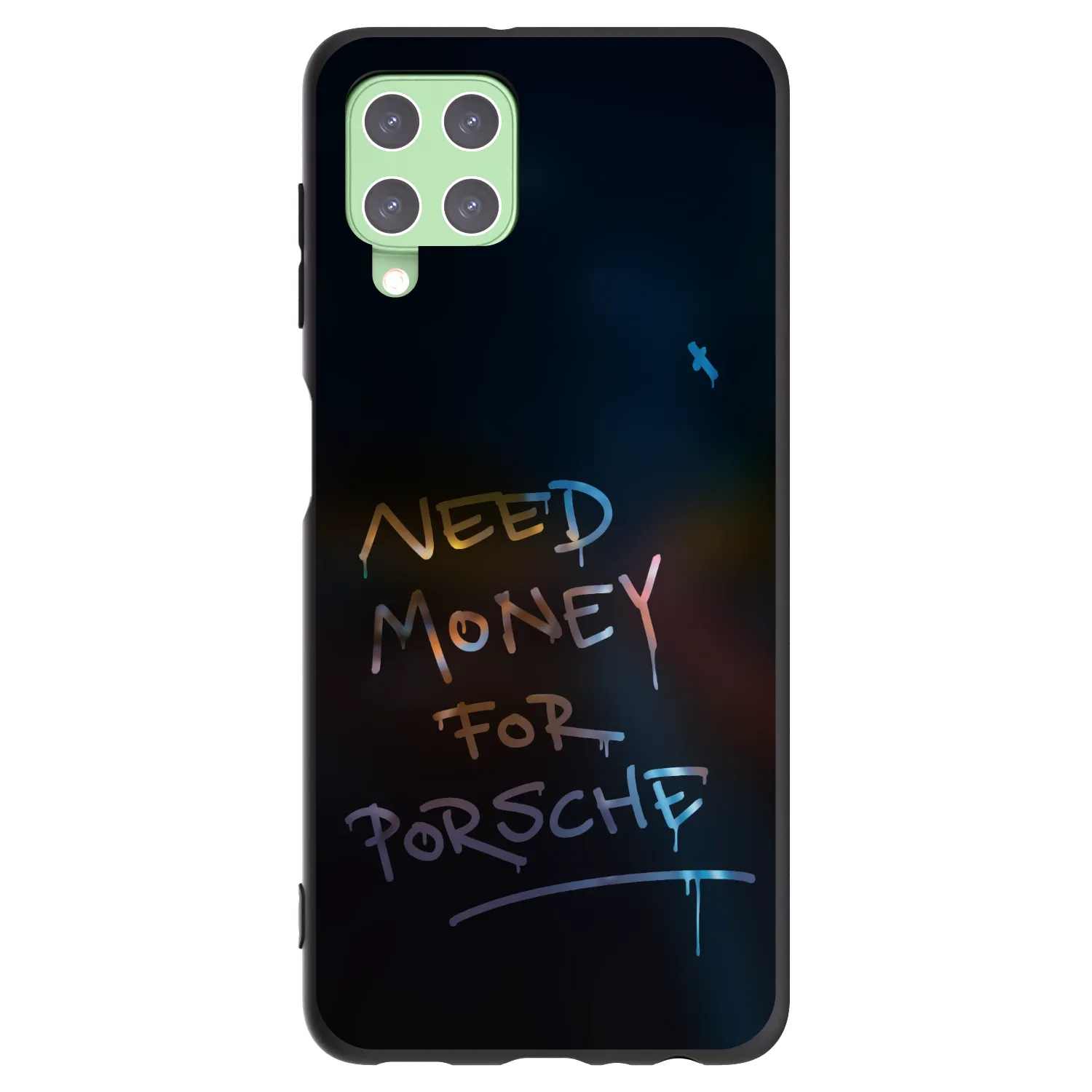 Picasee husă neagră din silicon pentru Samsung Galaxy A22 A225F 4G - Neon Nights