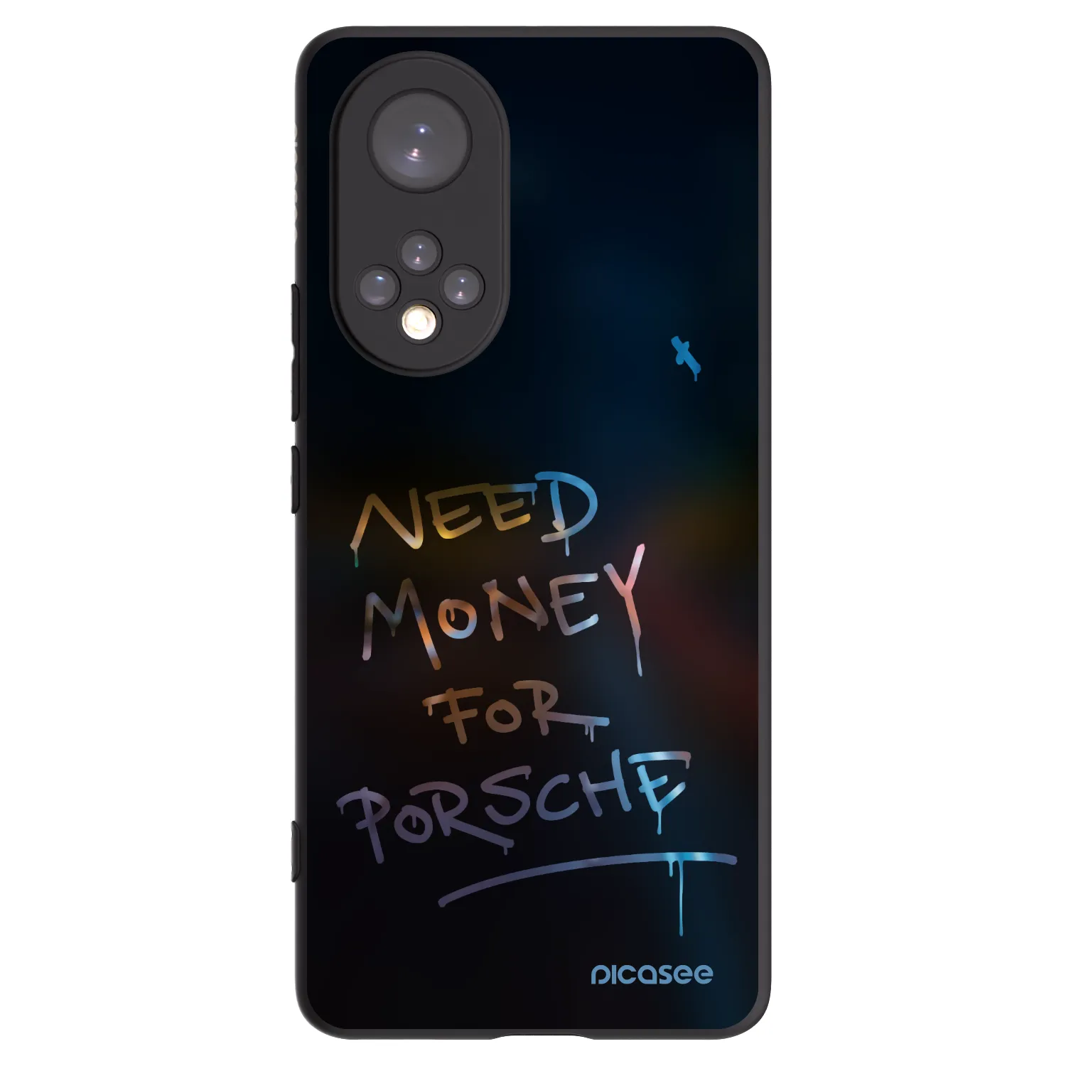 Picasee husă neagră din silicon pentru Huawei Nova 9 - Neon Nights