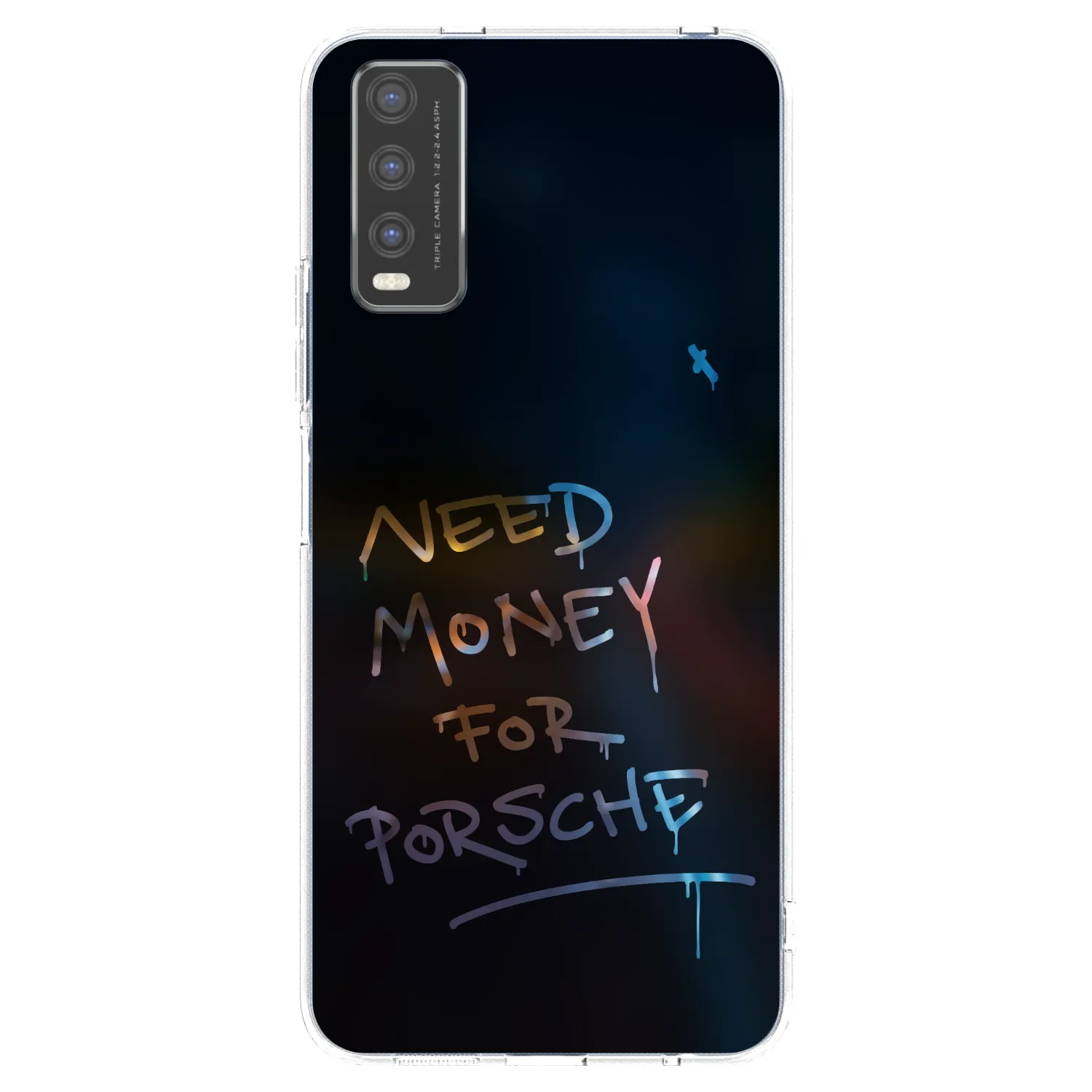Picasee husă transparentă din silicon pentru Vivo Y20s - Neon Nights