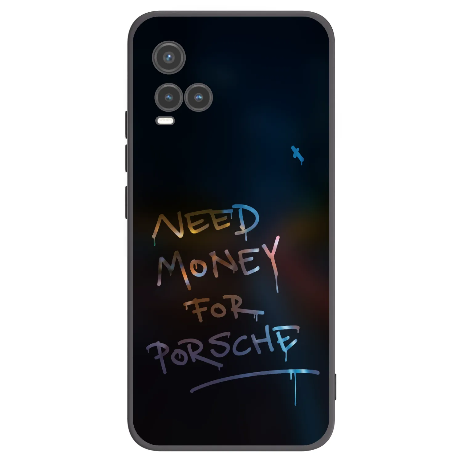 Picasee husă neagră din silicon pentru Vivo Y33s - Neon Nights