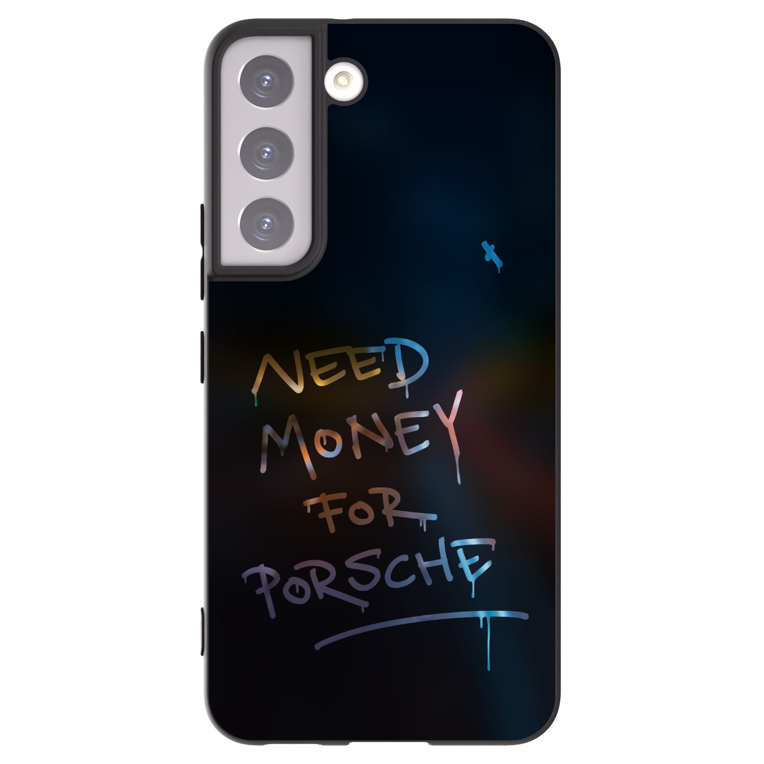Picasee husă neagră din silicon pentru Samsung Galaxy S22 5G - Neon Nights
