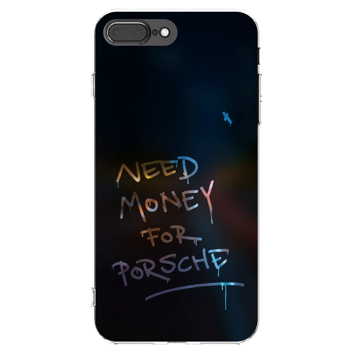 Picasee husă transparentă din silicon pentru Apple iPhone 7 Plus - Neon Nights
