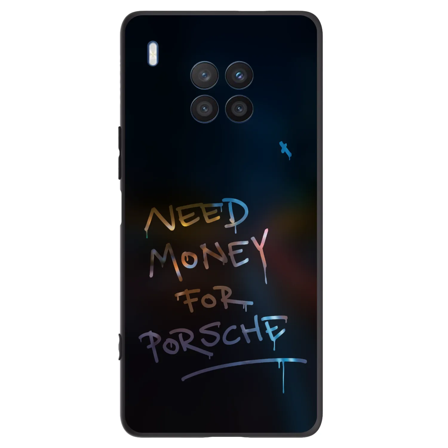 Picasee husă neagră din silicon pentru Honor 50 Lite - Neon Nights