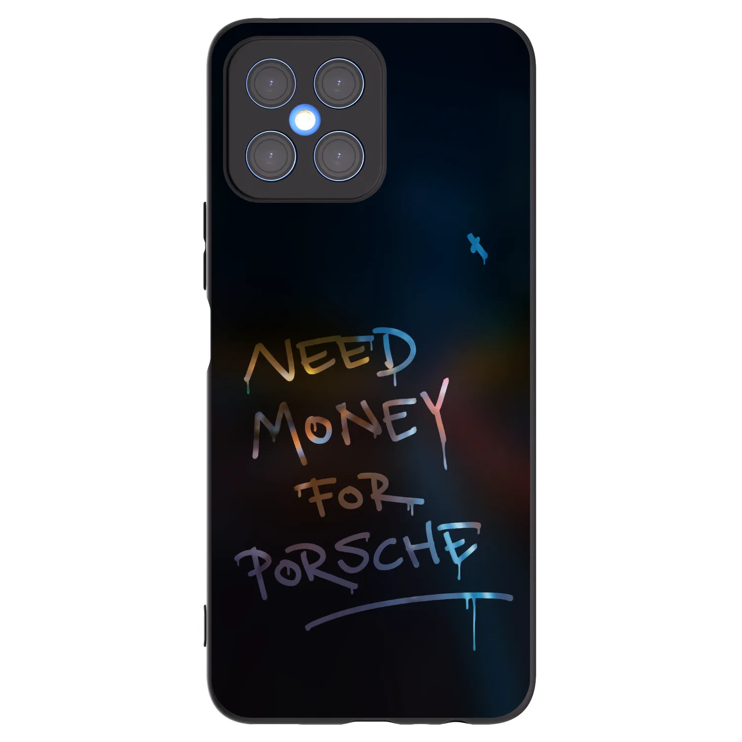 Picasee husă neagră din silicon pentru Honor X8 4G - Neon Nights