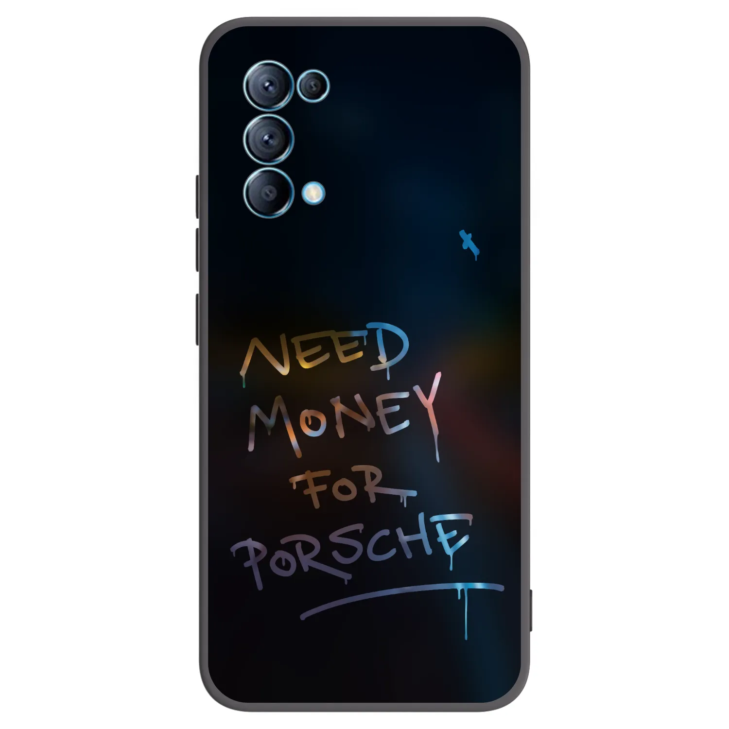 Picasee husă neagră din silicon pentru OPPO Reno 5 5G - Neon Nights