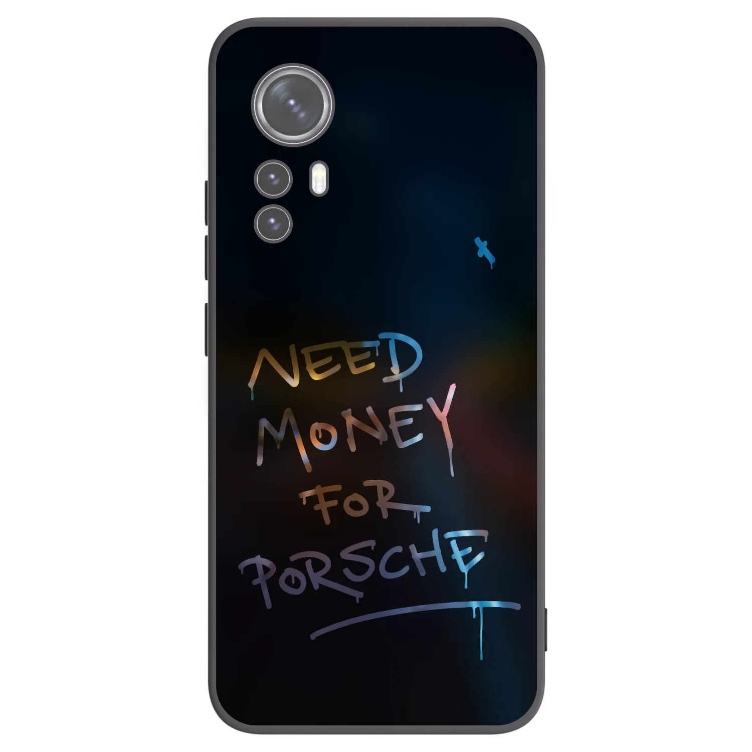 Picasee husă neagră din silicon pentru Xiaomi 12X - Neon Nights