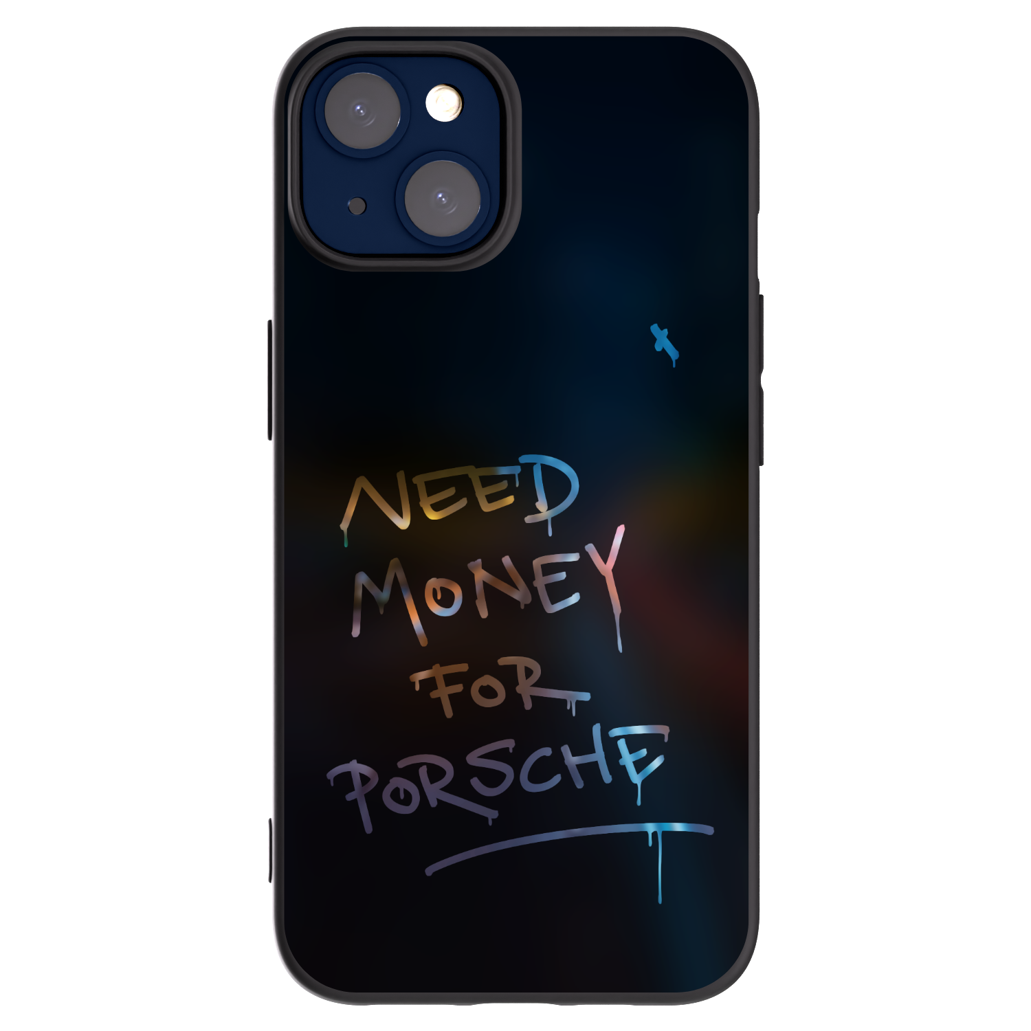 Picasee husă neagră din silicon pentru Apple iPhone 14 - Neon Nights