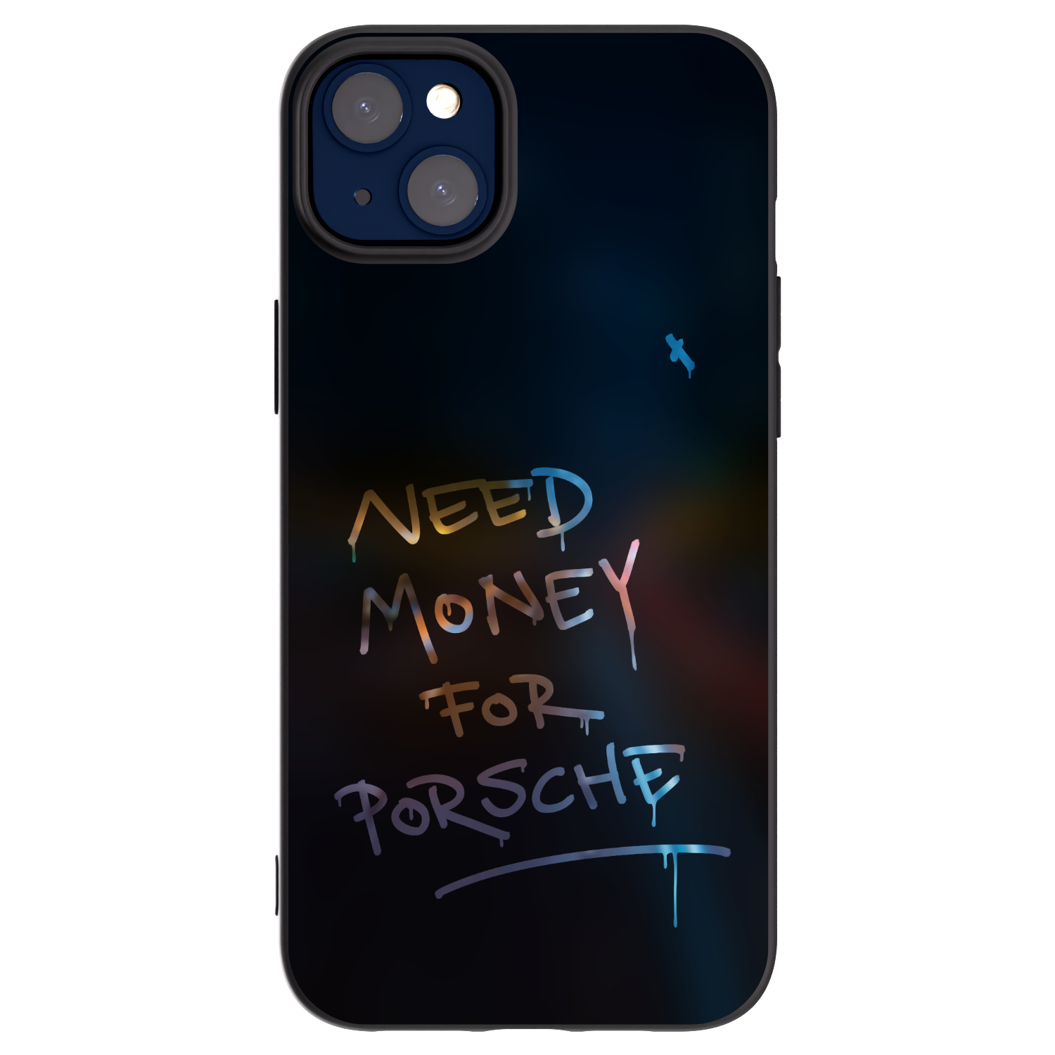 Picasee husă neagră din silicon pentru Apple iPhone 14 Plus - Neon Nights