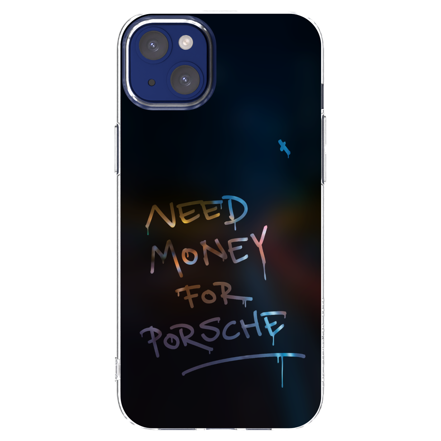 Picasee husă transparentă din silicon pentru Apple iPhone 14 Plus - Neon Nights