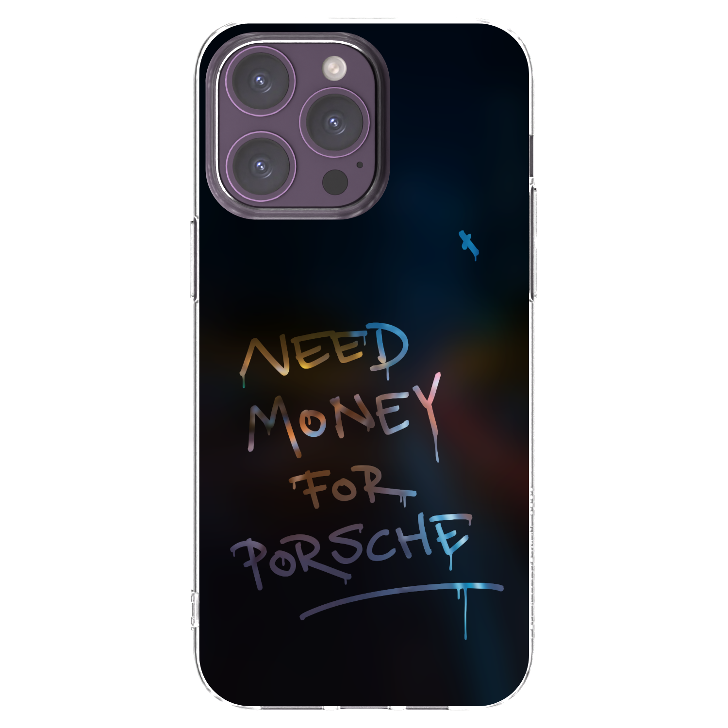 Picasee husă transparentă din silicon pentru Apple iPhone 14 Pro Max - Neon Nights