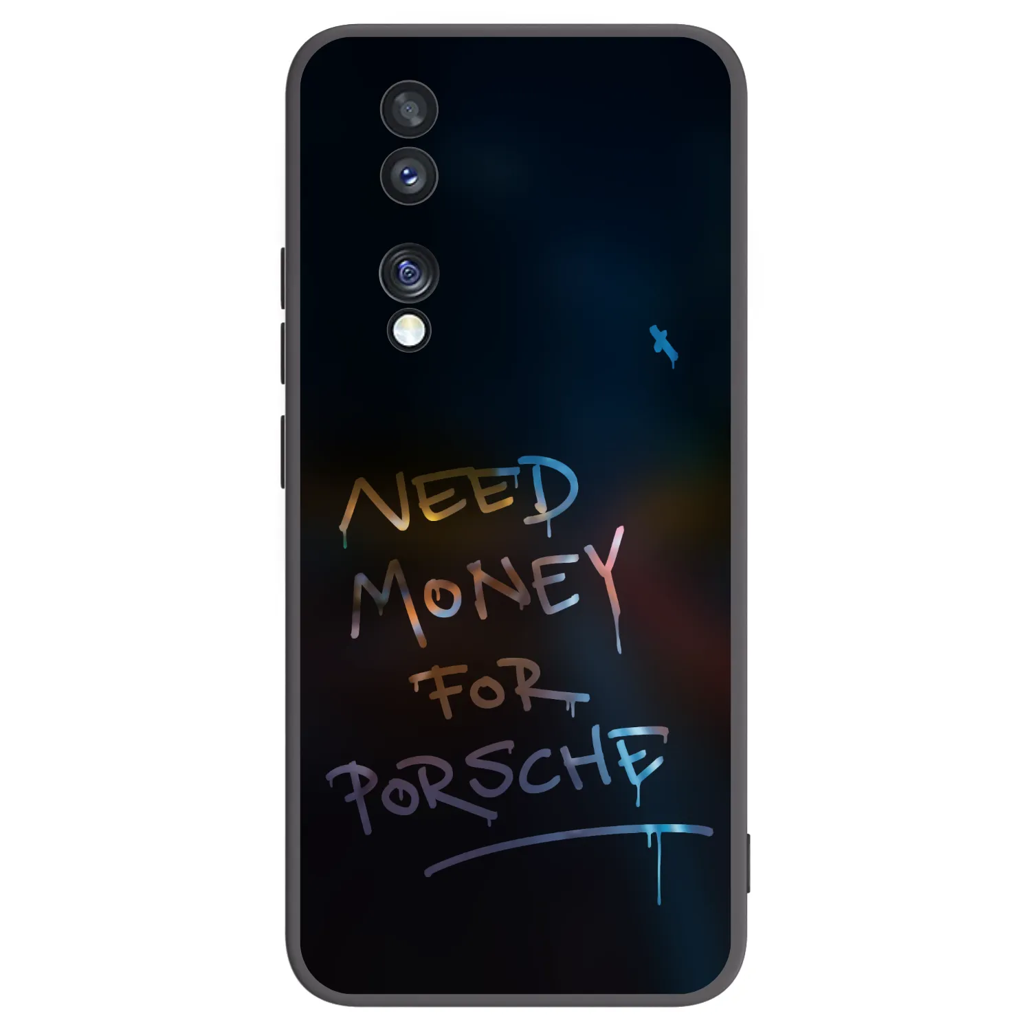 Picasee husă neagră din silicon pentru Honor 70 - Neon Nights